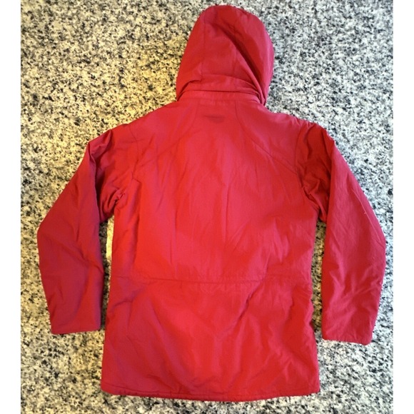 Vintage Eddie Bauer Jacket Womens M Red Full Zip Fleece Lined Outdoors Skiing - Picture 10 of 10